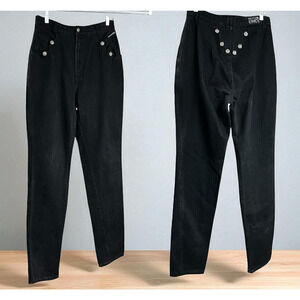Vintage Western Ethics Jeans Size 15/16 Black Ultra High Rise Bareback Tapered